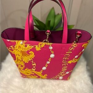 Pink Designer Versace Jeans Couture Bag-NWOT
